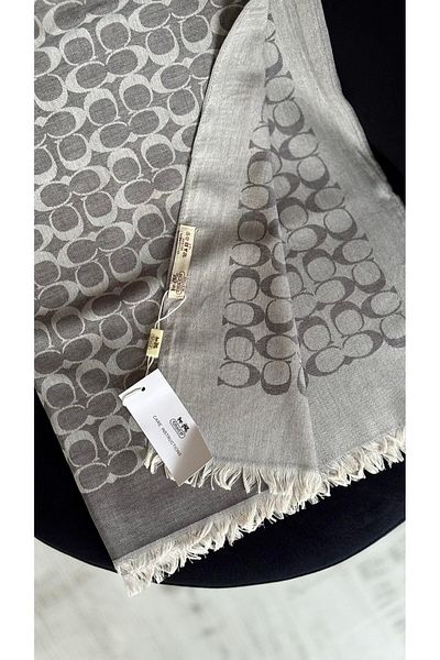 MODA SCARF Εισαγόμενο σάλι Coach Silk από βαμβάκι