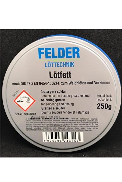 Genel Markalar Felder 250 Gram Kaliteli Lehim Pastası