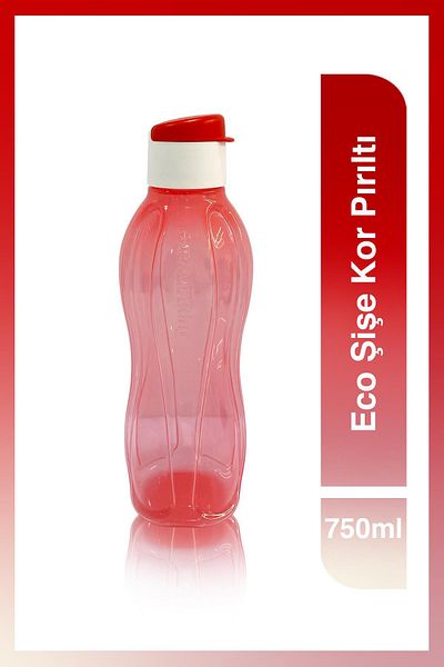 Tupperware زجاجة مياه صديقة للبيئة وزجاجة مياه سهلة الغطاء، 750 مل