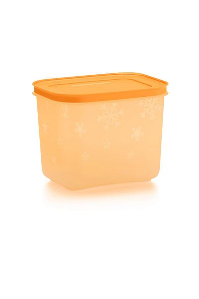 Tupperware Alaska Tall Body Freezer Storage Container Orange 1.1 L