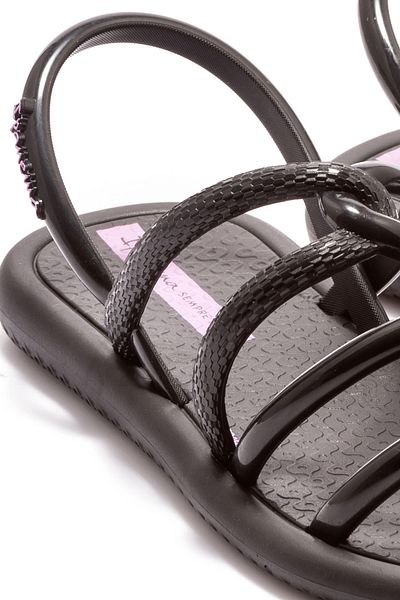 İpanema Black Girl's Flat Sandals