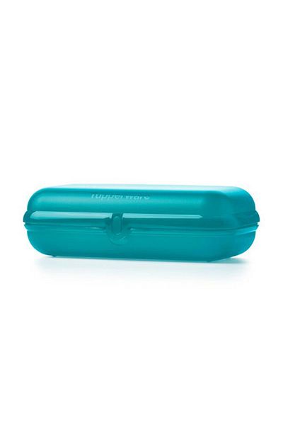Tupperware Eco Rectangular Carrying Cup Blue Airtight Practical and Fashionable Design