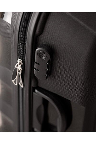 Madame Coco Huitre Valiz/bavul - Siyah - Orta Boy