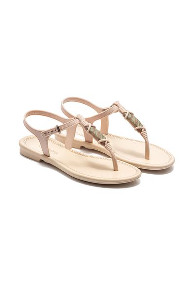 Grendha White Cacau Rustica Women's Flip Flops Sandals - 35/40