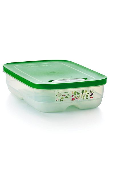 Tupperware Green Greenhouse Series - 1.8 Lt Short Body Fruit and Vegetable Storage Container