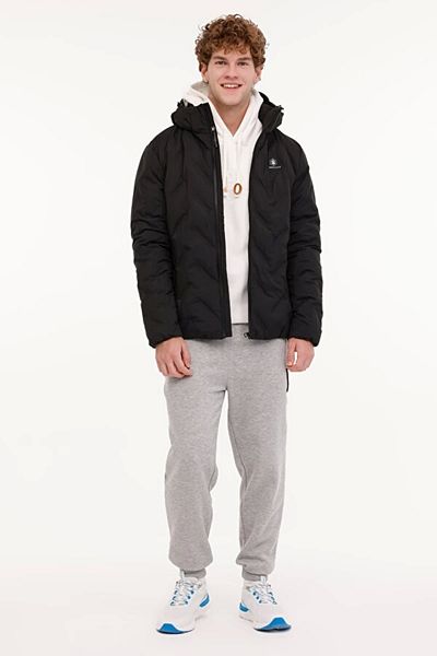 lumberjack 101813395   ML HENRY COAT 2SN17 4PR Μαύρο Ανδρικό Κοντό Παλτό