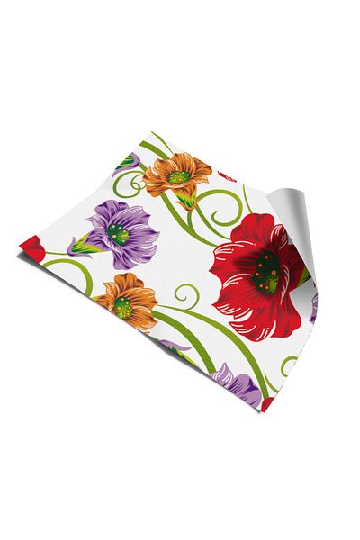 Bigaimaj Autocolant pentru ușă pentru frigider și mașină de spălat vase cu model floral - folie autoadezivă