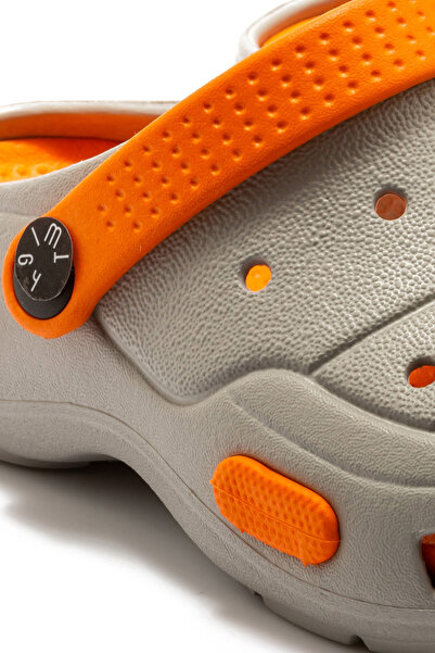 Twigy Детски чехли Juli Sabo в сиво-оранжево - 30/35