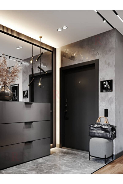 BRN Reklam matt antrasit kendinden yapışkanlı masa dolap kaplama folyosu 80x100