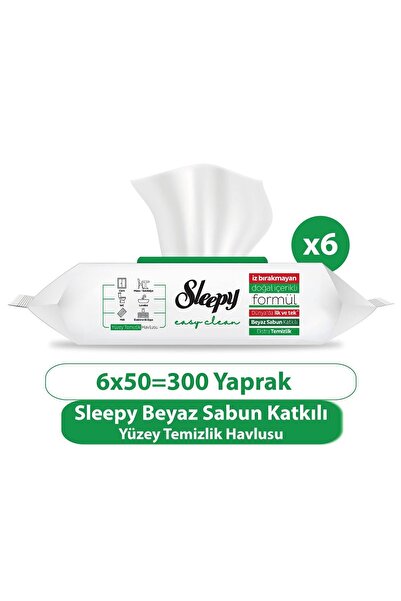 Sleepy Easy Clean Yüzey Temizlik Havlusu&mendili 6x50 (300 YAPRAK)