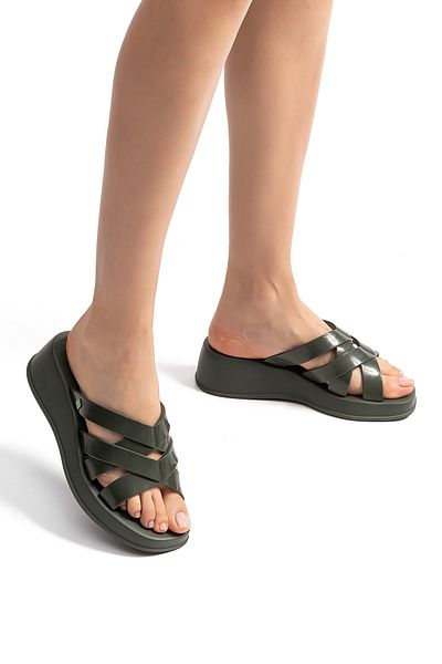ZAXY Green Women's Slippers - Pose 35/40