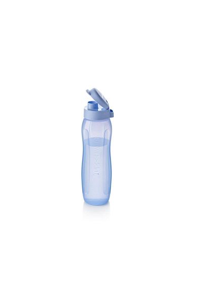 Tupperware Eco Bottle Slim Water Bottle and Flask Blue Blackberry 750 ml