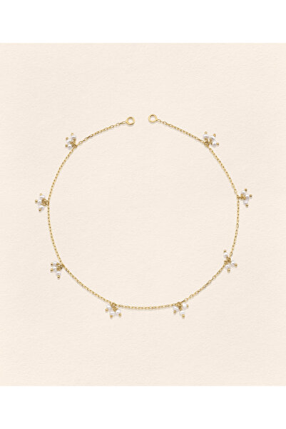 Luna Merdin Sümer İnci Zincir Küpe