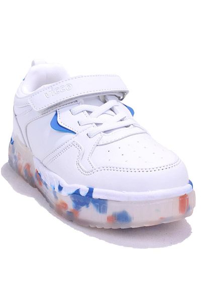 Vicco Monaco 346F24K304 White Blue Orthopedic Casual Boys' Sneakers