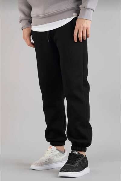 DeYz Ανδρικό Jogger Basic Φούτερ Μαύρο