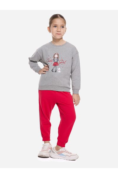 Victor and Jane By Styli Graphic Print Regular Sweatshirt & Joggers Set