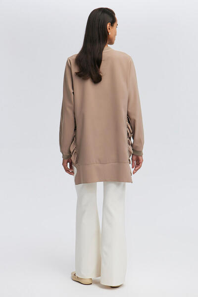 Touché Privé Crepe Tunic - Ruffle Detail