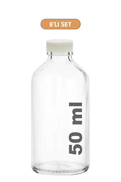 VİGENTİNO 6 Adet 50 ml Shot Ginger Şişesi Cam Kavanoz Oda Kokusu Şişesi Shot ...