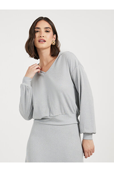 Styli Ribbed Knit Hooded Top & Maxi Skirt Co-Ords