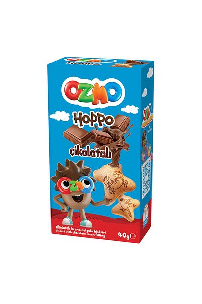 Şölen Ozmo Hoppo Chocolate Cream Filled Biscuits 40g