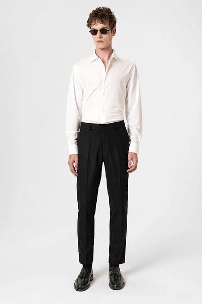 Antioch Black High Waist Classic Men's Trousers