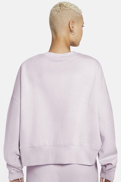 Nike Hanorac pentru îmbrăcăminte sport oversize din lână violetă pentru femei, colecția Essential