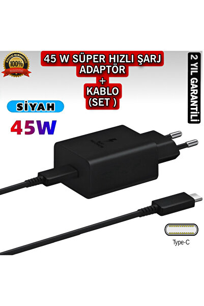 intermax Samsung Uyumlu 45watt Type-c To Type-c Hızlı Şarj Aleti Cihazı Kablo