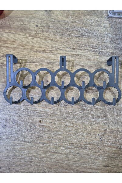 Morza 10 askılı Plastik Kapı Arkası Askılık GRİ-1 Adet