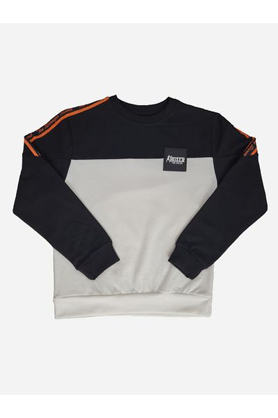 Victor and Jane By Styli Colorblock Round Neck Sweatshirt & Joggers Set