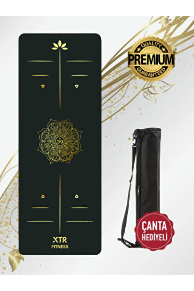 XTR Fitness Yoga Matı Premium Quality Gold-black Series 5 Mm