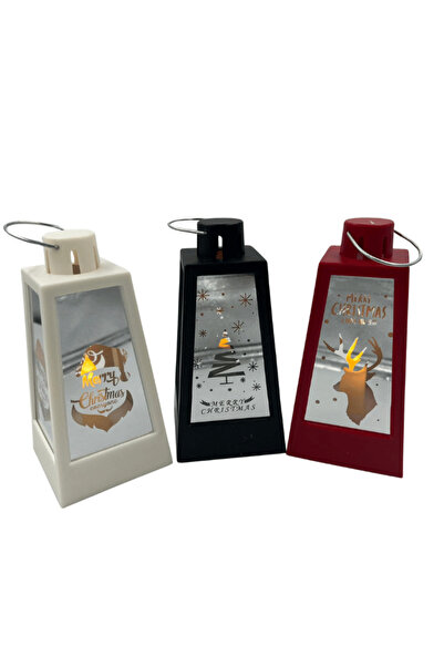 kidspartim Φανάρι LED 15 εκ. Χριστουγεννιάτικο μοντέλο με καθρέφτη - 1 τεμάχιο