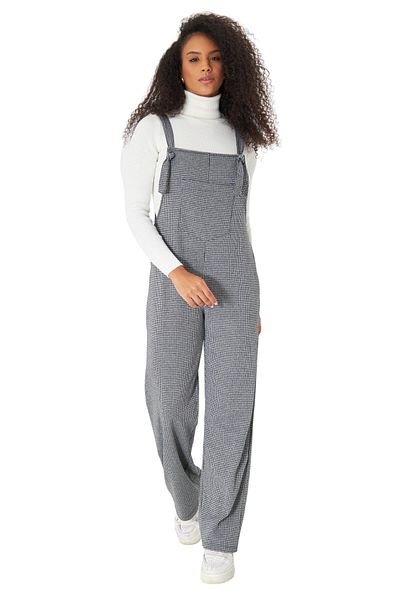Palena Plnl6150 - Winter Houndstooth Pattern Salopet