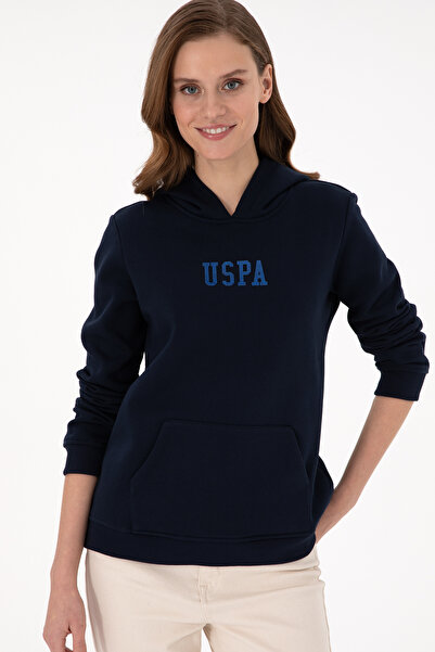 U.S. Polo Assn. Γυναικείο φούτερ Navy Blue Basic με κουκούλα 50289536 -VR033