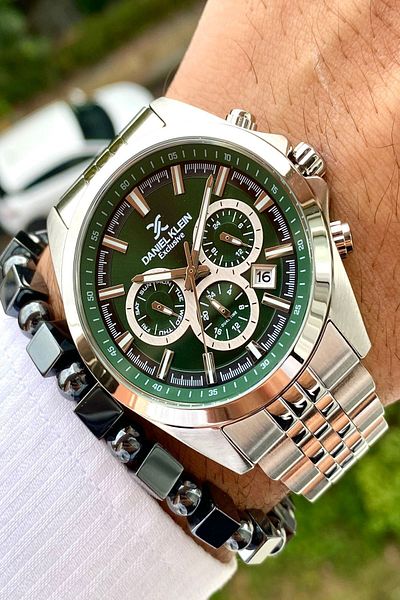 Daniel Klein New Season Stainless Steel Band Men Wristwatch 3 Atm Waterproof+wristband