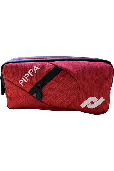 Pippa Ortahisar Τριών Διαμερισμάτων Luxury Red Pen Bag
