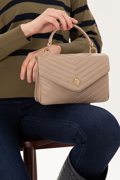 U.S. Polo Assn. Women's Mink Chain Strap Handbag 50300326 -Vr052