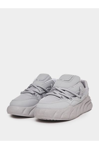 Styli Textured Chunky Sole Lace Up Sneakers