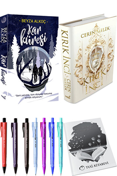 İndigo Kitap Kar Küresi Ciltli ve Kırık İnci Ciltli + Hediyeli