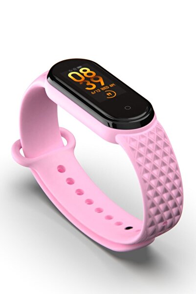 PUFWİN Xiaomi Mi Band 5 Ve 6 Uyumlu Kordon (kabartma Desenli)