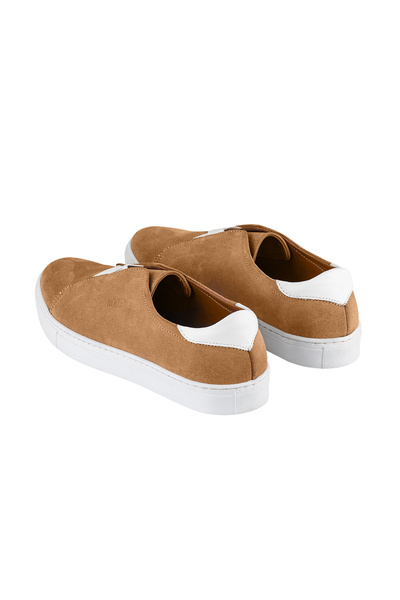 NOOSY Ανδρικό αθλητικό παπούτσι από γνήσιο δέρμα Tan