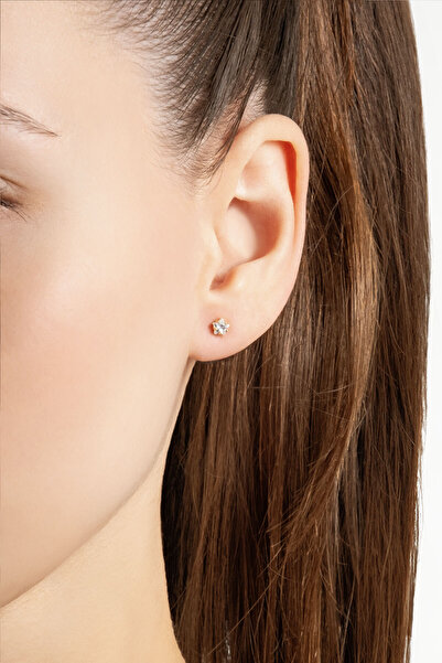 So CHIC... Yıldız Figürlü 18 Ayar Sarı Altın Kaplama Gümüş Küpe