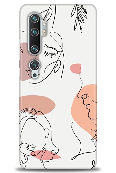 MRCİLETİSİM Xiaomi Mi Note 10 Pro Kılıf HD Baskılı Kılıf - Silüetler + Tam Ek...