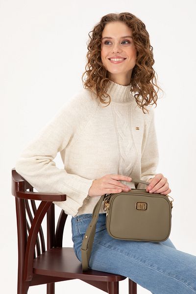 U.S. Polo Assn. Women's Khaki Crossbody Bag 50300287 -Vr027