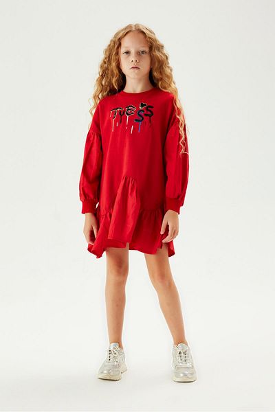 Tyess Bg Store Girl Red Dress 23Fw0Tj4911
