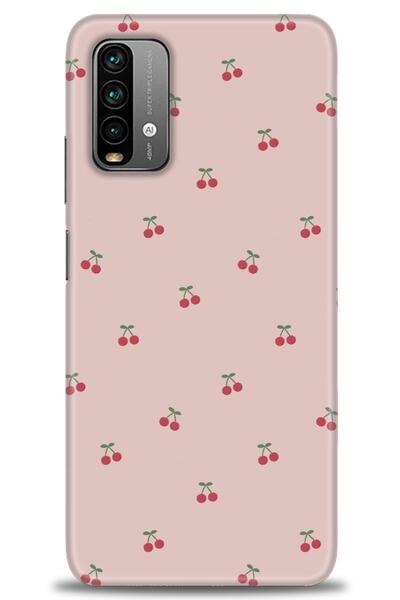MRCİLETİSİM Xiaomi Redmi 9T Kılıf HD Baskılı Kılıf - Kirazlar