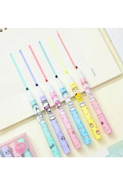 TAROS KIRTASİYE Krm Set of 6 Cute Marker