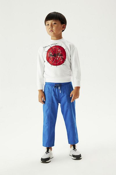 Nebbati Bg Store Boy White φούτερ 23fw0nb3426