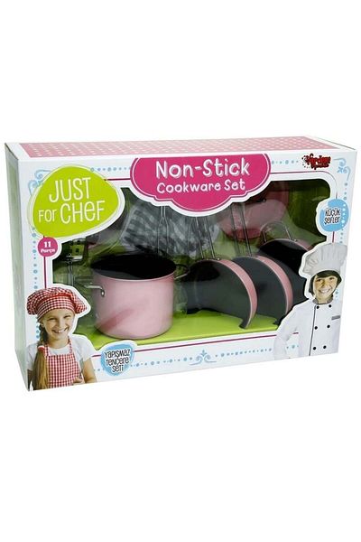 Vardem 11-Piece Pink Enamel Nonstick Cookware Set - Vr-Ch20315