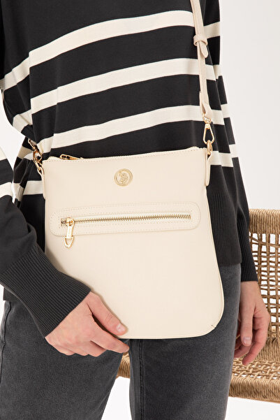 U.S. Polo Assn. Women's Cream Cross Bag 50300314 -Vr071