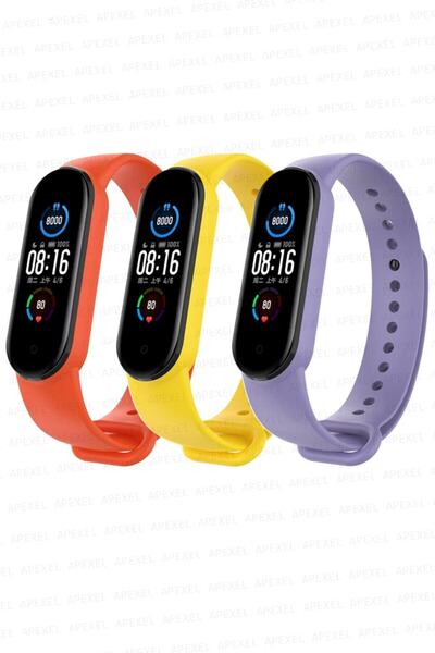 APEXEL مجموعة السوار المتوافقة مع Xiaomi Mi Band 5 و6 3 قطع